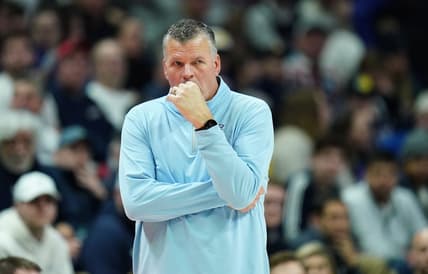 Jan 17, 2024; Storrs, Connecticut, USA; Creighton Bluejays head coach Greg McDermott watches from the sideline as they take on the UConn Huskies at Harry A. Gampel Pavilion. Mandatory Credit: David Butler II-USA TODAY Sports