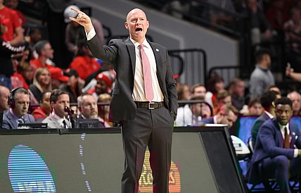 Mar 18, 2023; Birmingham, AL, USA; Maryland Terrapins head coach Kevin Willard during the first half against the Alabama Crimson Tide at Legacy Arena. Mandatory Credit: Vasha Hunt-USA TODAY Sports