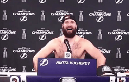 Nikita Kucherov, Marc-Andre Fleury, Vezina win