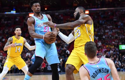 Heat Jimmy Butler vs Laker LeBron James