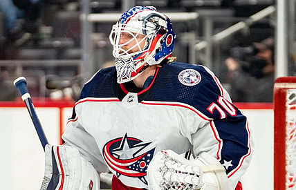 Joonas Korpisalo Columbus Blue Jackets (Photo- Columbus Blue Jackets via Twitter)