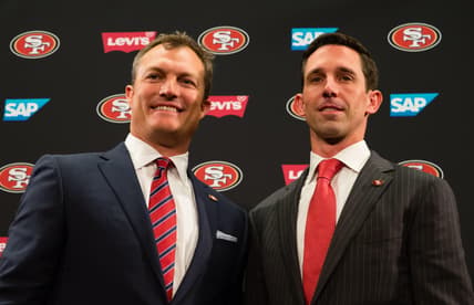 San Francisco 49ers' John Lynch, Kyle Shanahan