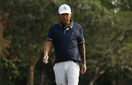 [US, Mexico & Canada customers only] March 8, 2024; Hong Kong; Anthony Kim during the first round of LIV Golf Hong Kong golf tournament at Hong Kong Golf Club. Mandatory Credit: Tyrone Siu/Reuters via USA TODAY Sports