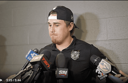 Zach Whitecloud, Vegas Golden Knights, John Anderson insult ESPN