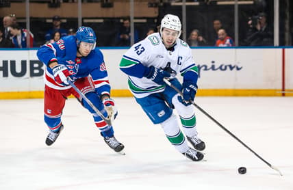 NHL: Vancouver Canucks at New York Rangers