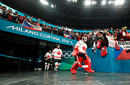 Olympics: Ice Hockey-Men Group A - CZE-CAN, team canada, montreal canadiens, nick suzuki