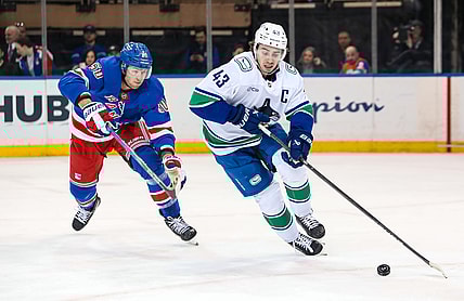 NHL: Vancouver Canucks at New York Rangers