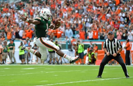 Miami running back Mark Walton
