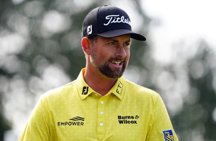 Nov 21, 2021; Sea Island, Georgia, USA; Webb Simpson walks off the second tee during the final round of the RSM Classic golf tournament at Sea Island Golf Club - Plantation Course. Mandatory Credit: John David Mercer-USA TODAY Sports