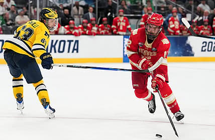 NCAA Hockey: Frozen Four-Semifinal 2, montreal canadiens prospect sam harris