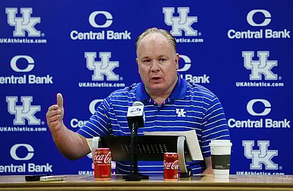 UK head football coach Mark Stoops talked about his team's prospects for the upcoming season during a Media Day event at Kroger Field in Lexington, Ky. on Aug. 3, 2022.

Uk Football01 Sam