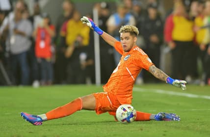 May 1, 2022; Los Angeles, California, USA; Minnesota United goalkeeper Dayne St. Clair (97) tries to block a shot during the second half against Los Angeles FC at Banc of California Stadium. Mandatory Credit: Jayne Kamin-Oncea-USA TODAY Sports