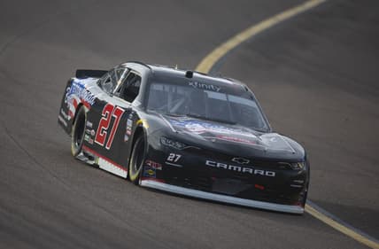 Nov 5, 2022; Avondale, Arizona, USA; NASCAR Xfinity Series driver Jeb Burton during the Xfinity Championship race at Phoenix Raceway. Mandatory Credit: Mark J. Rebilas-USA TODAY Sports