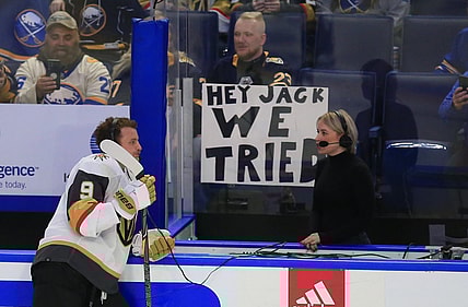 Jack Eichel Buffalo Sabres return Vegas Golden Knights KeyBank Center 3/10/2022