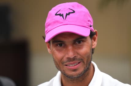 Rafael Nadal (ESP) is interviewed by at the ATP Media Day during the BNP Paribas Open at the Indian Wells Tennis Garden. Mandatory Credit: Jayne Kamin-Oncea-USA TODAY Sports
