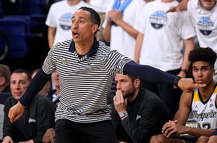 Marquette head coach Shaka Smart is shown during the second half of their game Thursday, November 10, 2022 at the Al McGuire Center in Milwaukee, Wis. Marquette beat Central Michigan 97-73.

Mumen10 13