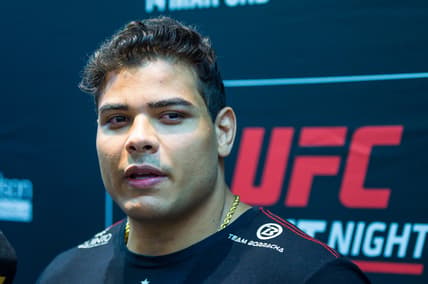 Mar 14, 2020; Brasilia, DF, Brazil; Paulo Borrachinha Costa  during UFC Fight Night at Ginasio Nilson Nelson. Mandatory Credit: Jason da Silva-USA TODAY Sports