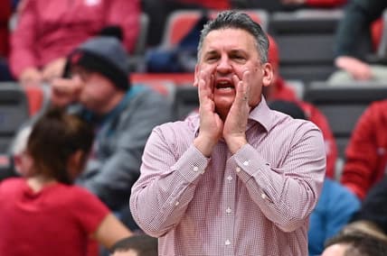 Jan 26, 2023; Pullman, Washington, USA; Washington State Cougars head coach Kyle Smith against the Arizona Wildcats in the second half at Friel Court at Beasley Coliseum. Mandatory Credit: James Snook-USA TODAY Sports