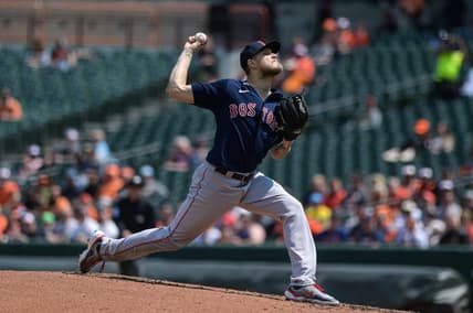 Apr 26, 2023; Baltimore, Maryland, USA;  Boston Red Sox starting pitcher Tanner Houck (89) throws a pitch during the second inning against the Baltimore Orioles  at Oriole Park at Camden Yards. Mandatory Credit: Tommy Gilligan-USA TODAY Sports