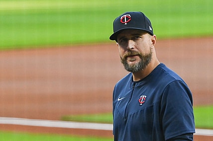 May 2, 2022; Baltimore, Maryland, USA;  Minnesota Twins manager Rocco Baldelli (5) walks to the dugout before the game against the Baltimore Orioles at Oriole Park at Camden Yards. Mandatory Credit: Tommy Gilligan-USA TODAY Sports