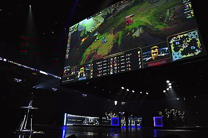 Apr 13, 2019; St. Louis , MO, USA; Team Liquid battles against TSM during the League of Legends Championship Series Spring Finals at Chaifetz Arena. Mandatory Credit: Jeff Curry-USA TODAY Sports