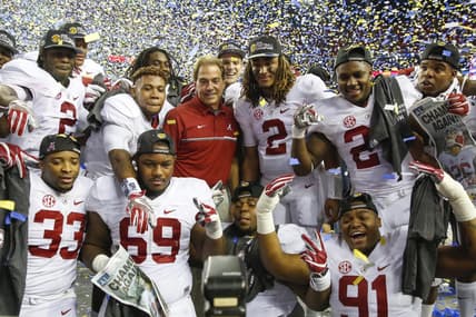 Alabama sits atop the Coaches Poll before the 2017 season