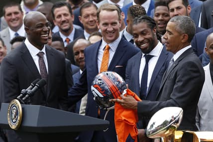 Peyton Manning, DeMarcus Ware and Barack Obama