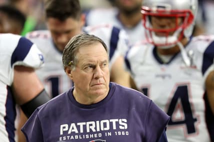 Bill Belechick at Super 51 for the New England Patriots