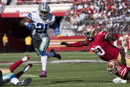 Dallas Cowboys running back against the 49ers in NFL Week 7