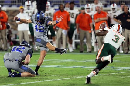 Duke kicker/punter Austin Parker