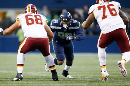Seahawks defensive lineman Quinton Jefferson