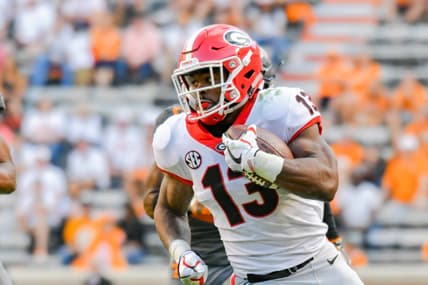 Georgia running back Elijah Holyfield