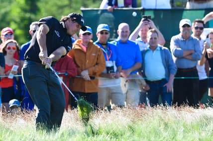 Phil Mickelson at Shinnecock Hills during the 2018 U.S. Open