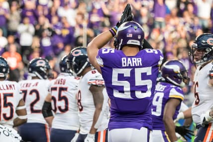 Vikings' Anthony Barr during NFL game against the Chicago Bears