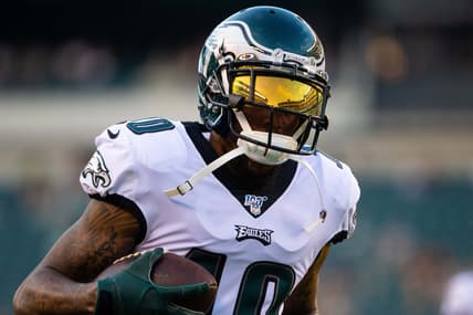 Eagels DeSean Jackson before Ravens game