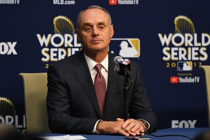 MLB commissioner Rob Manfred speaks