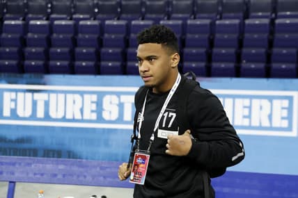 Tua Tagovailoa watches NFL Combine