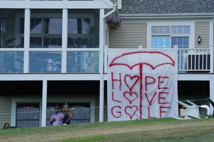 Sign at the PGA Travelers Championship