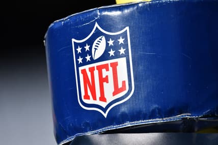 NFL logo during a game between the Bears and Panthers