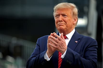 President Trump during Daytona 500