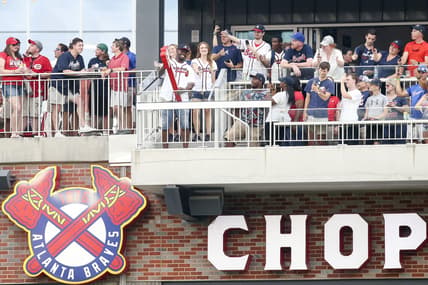 Atlanta Braves Chop On Sign