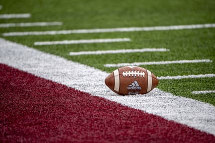 General view of college football