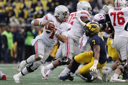 Ohio State Buckeyes QB Justin Fields against Michigan