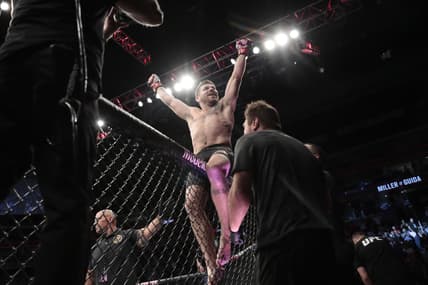Jim Miller after UFC Fight Night win.