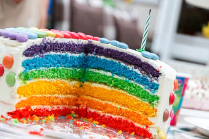 Colorful Birthday Cake Tom Brady
