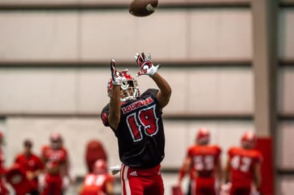 Eric Garror of Louisiana during practice