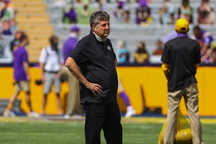 Mississippi State head coach Mike Leach against LSU