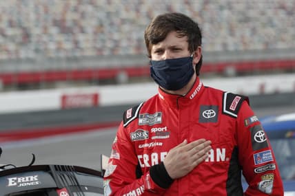 Erik Jones during NASCAR Alsco Uniforms 500