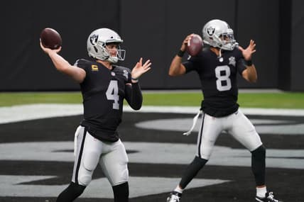 Las Vegas Raiders quarterback options: Derek Carr, Marcus Mariota