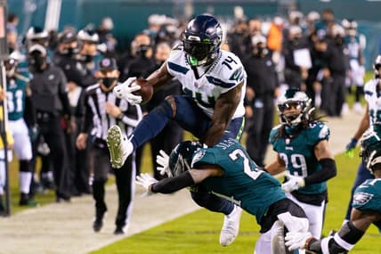 DK Metcalf owns Darius Slay
